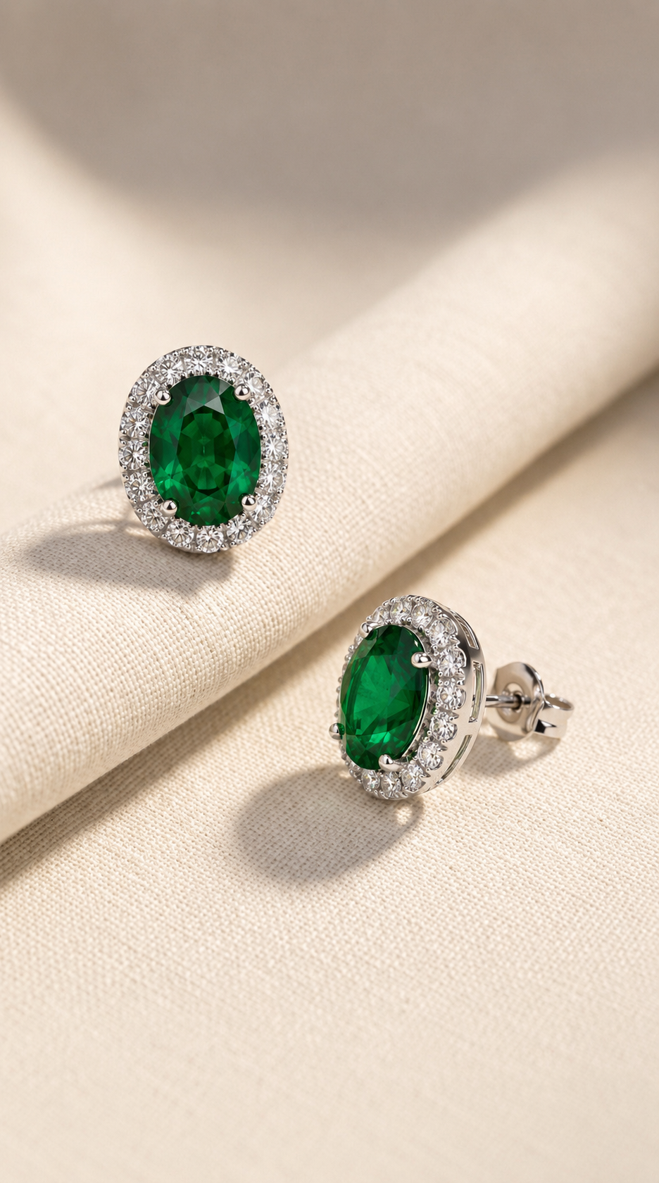 Regal Emerald Bloom Studs
