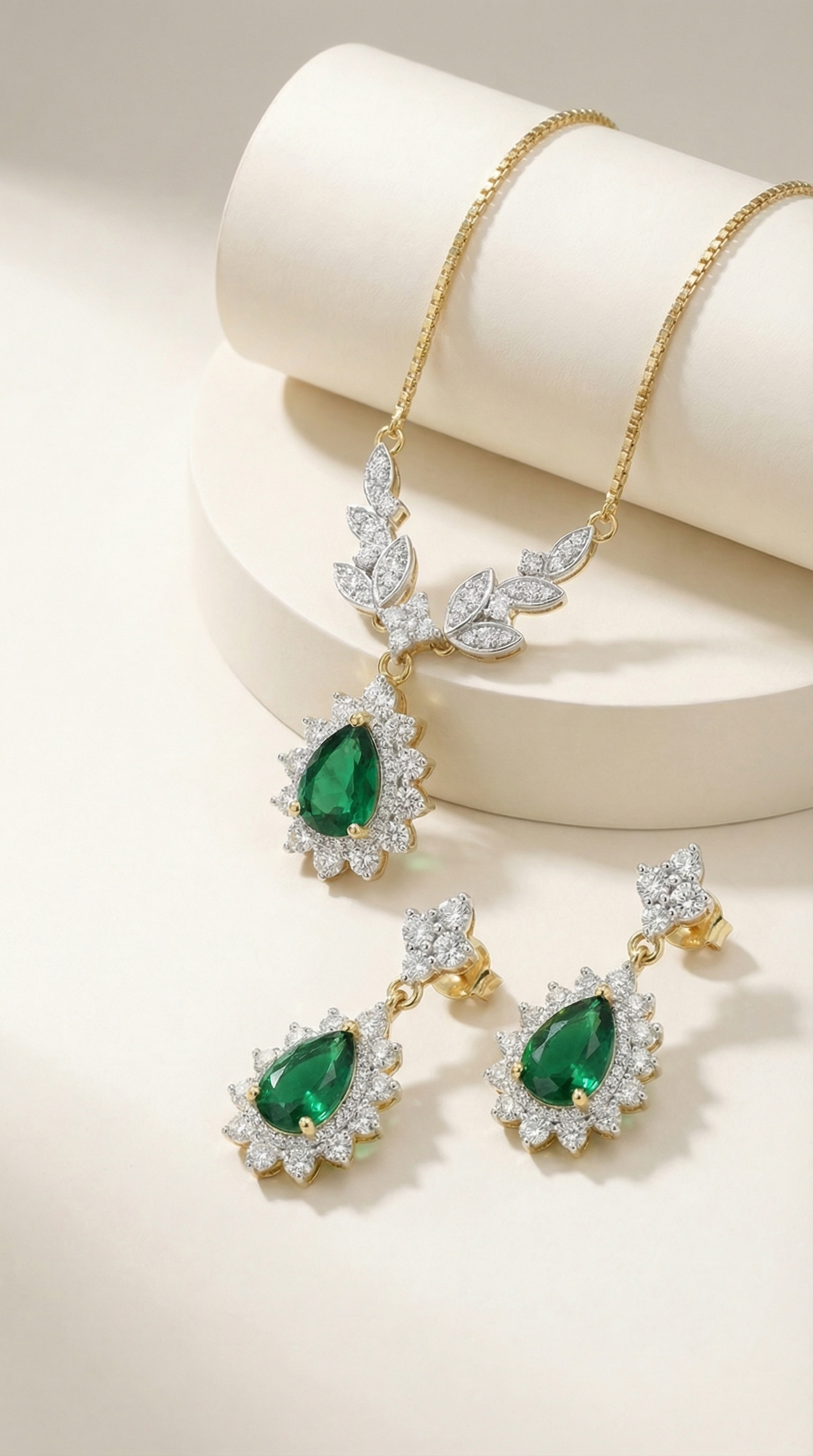 Imperial Bloom Statement Pendant Set
