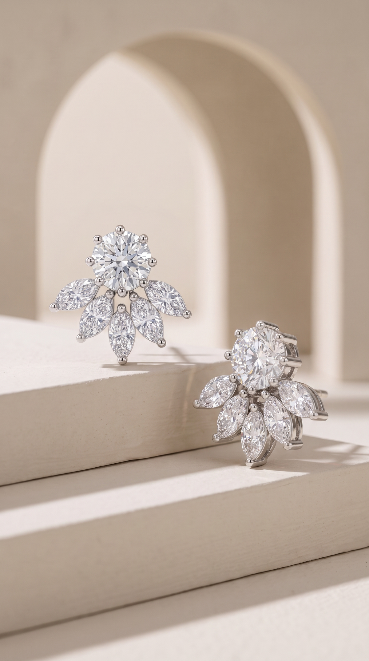 Radiant Sunburst Bloom Studs