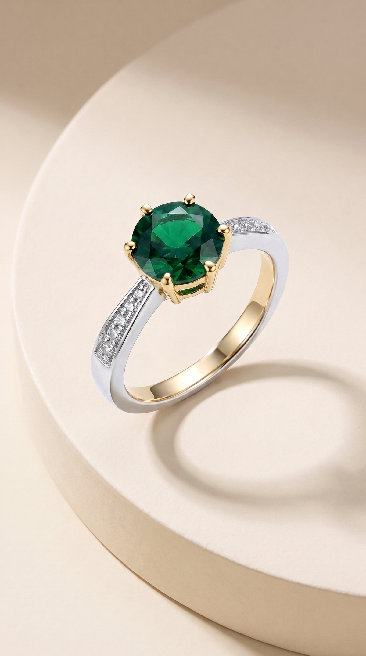 Enchanted Emerald Solitaire Ring