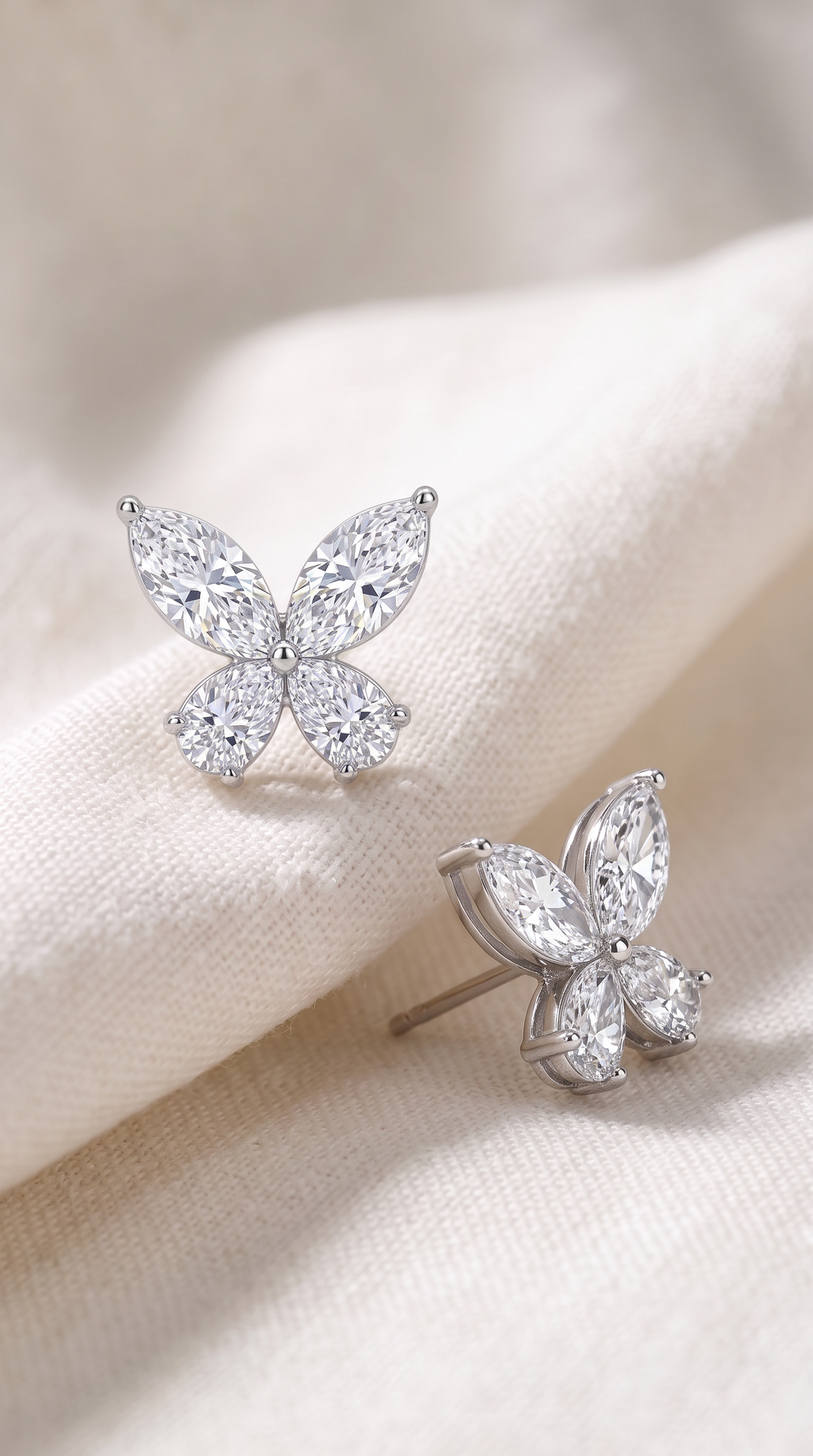 Fluttering Starlight Butterfly Studs