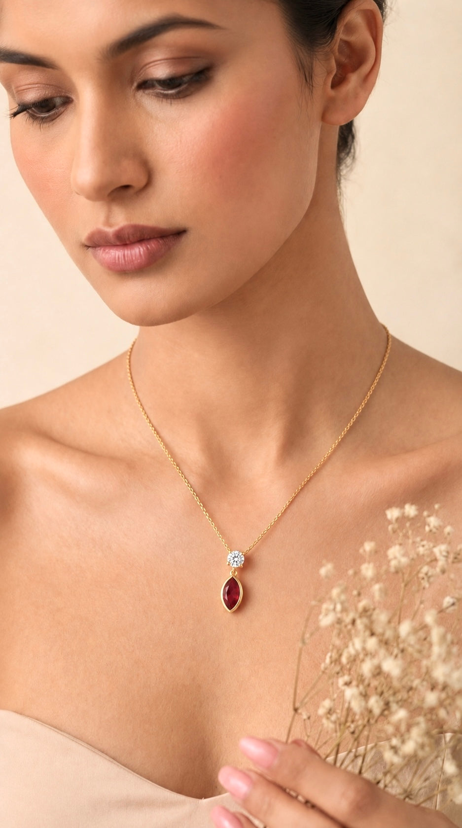 Scarlet Flame Passion Necklace