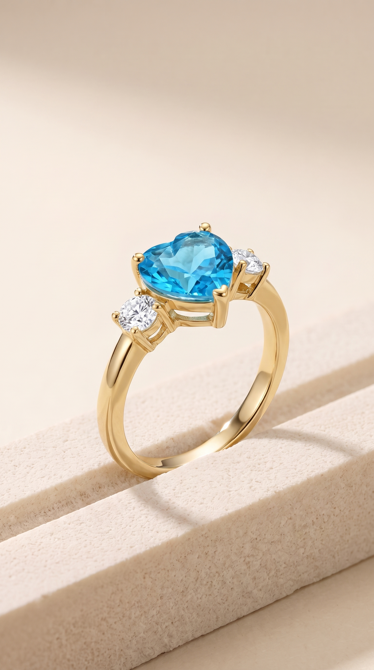 Ocean Heart Radiance Ring