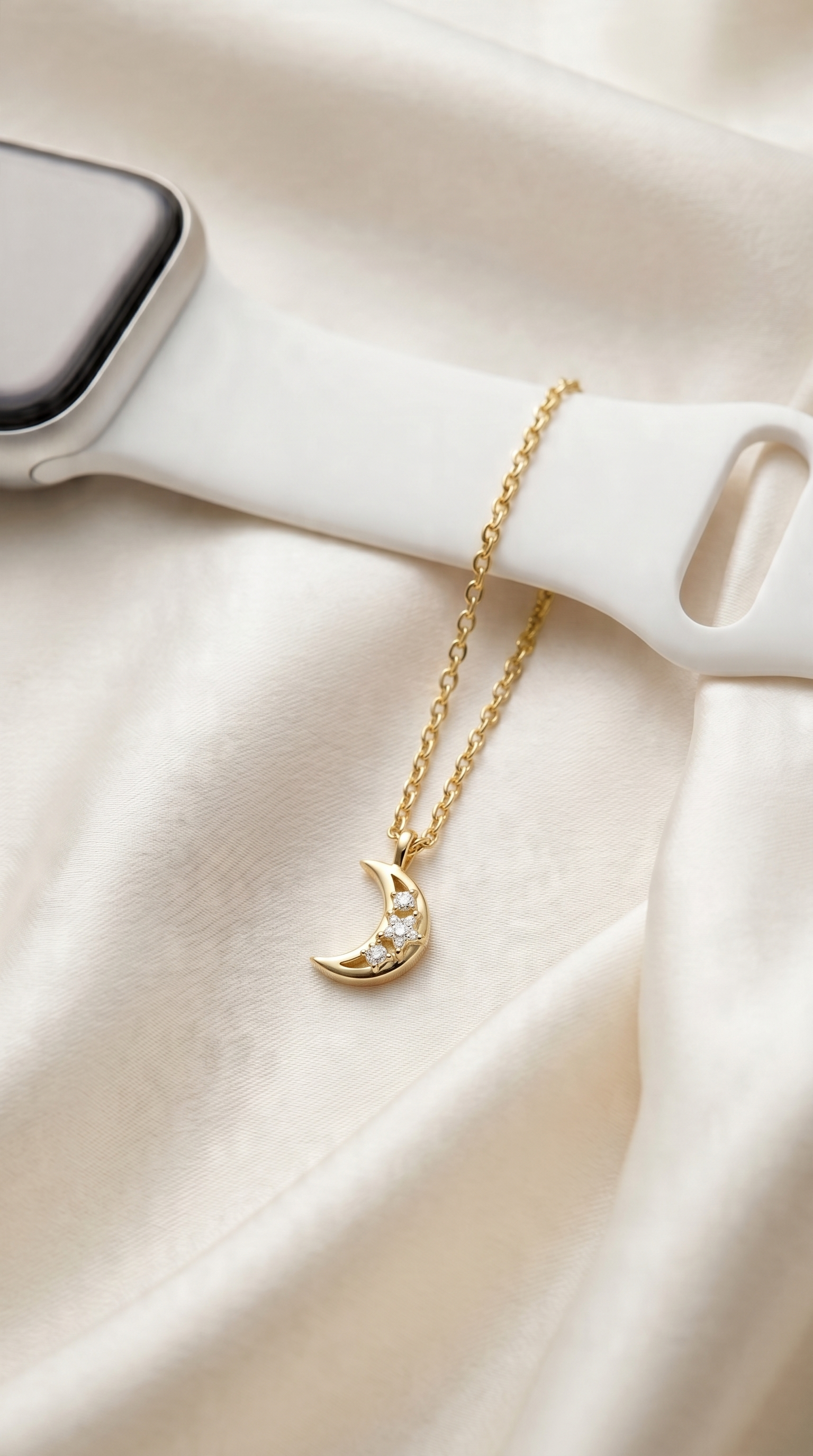 Celestial Crescent Moon Watch Charm