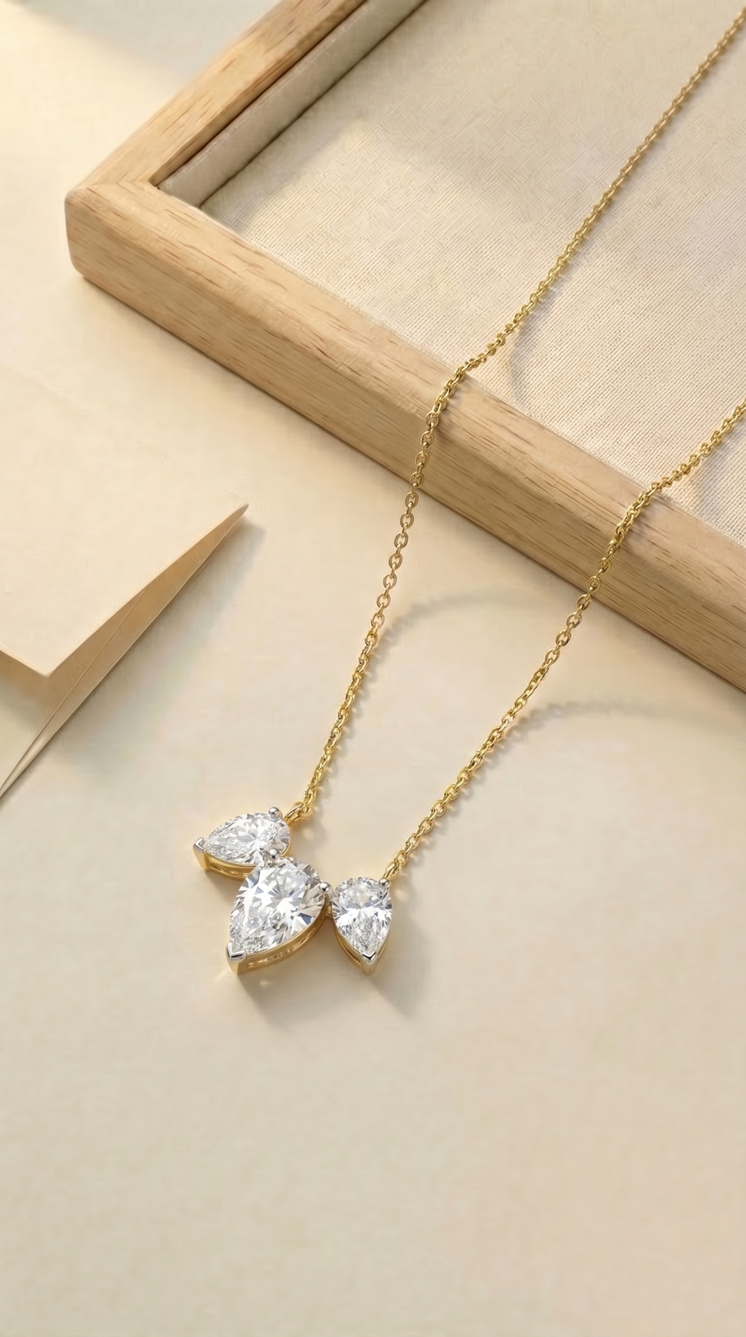 Dew Drop Trinity Necklace