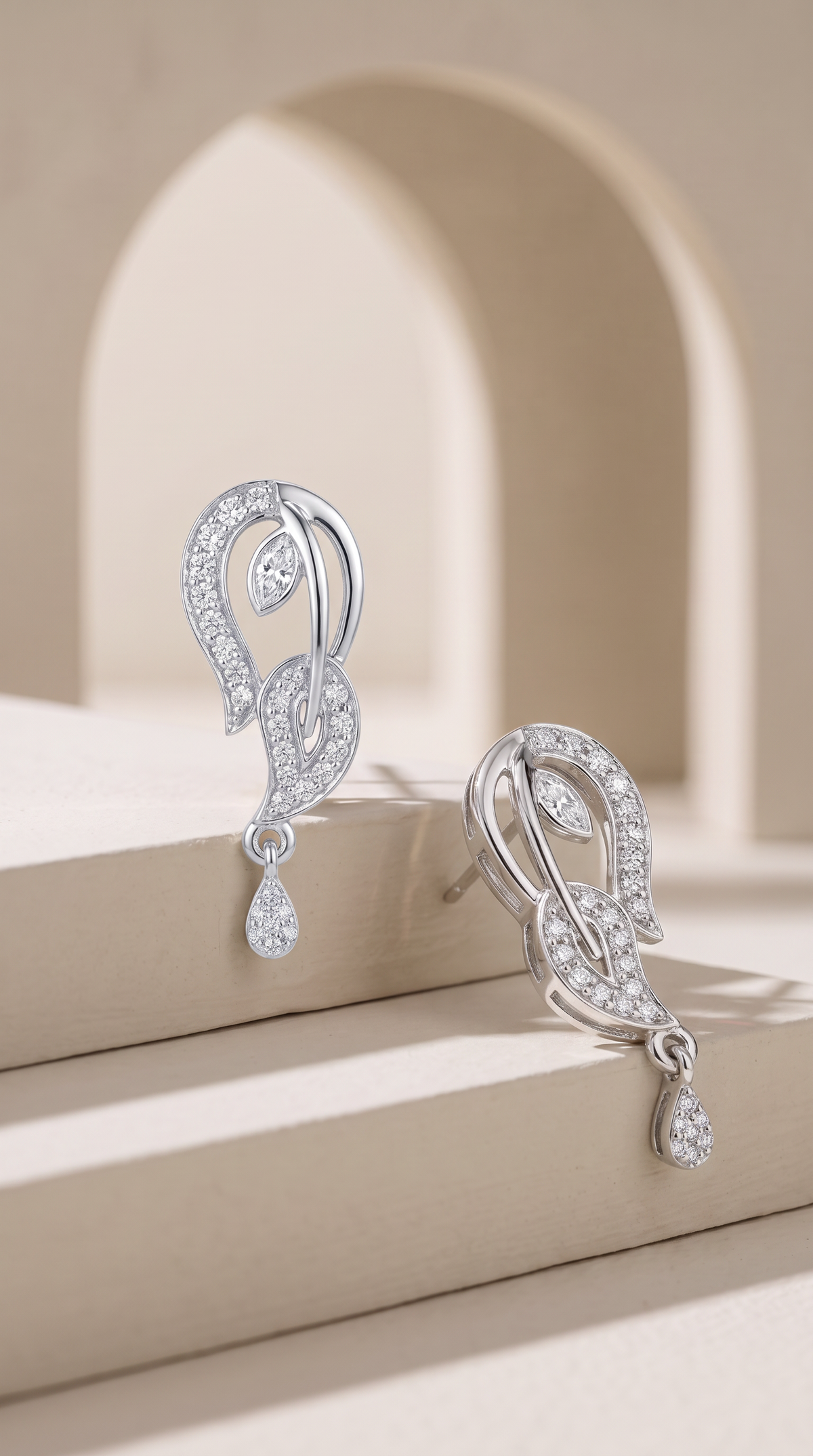 Whispering Willow Dewdrop Earrings