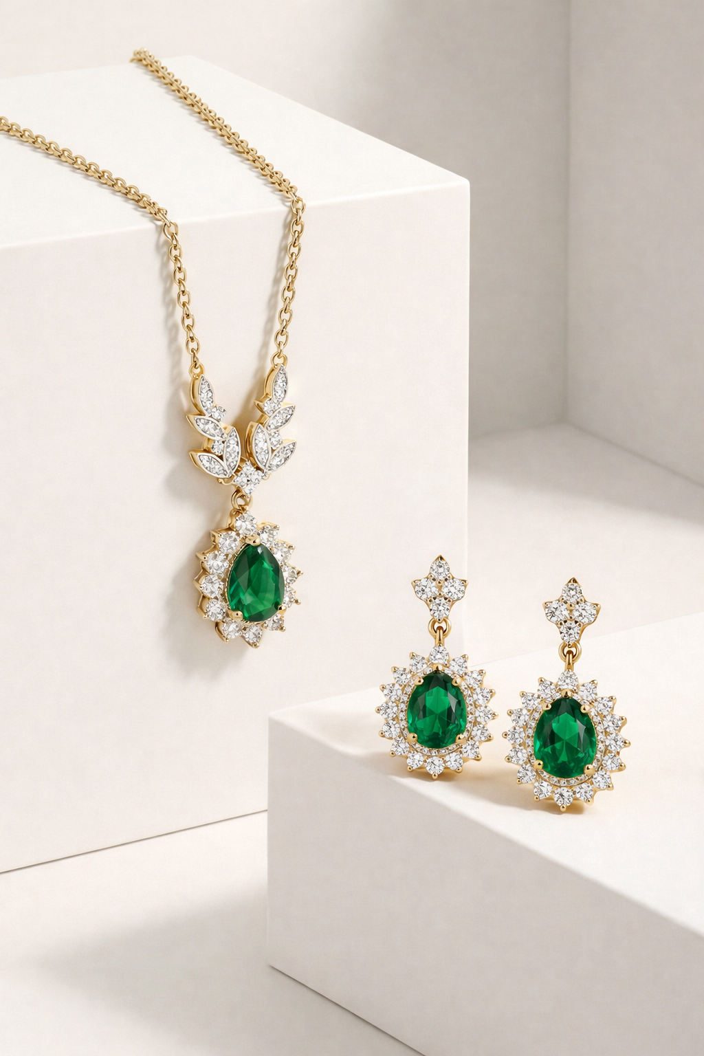 Imperial Bloom Statement Pendant Set