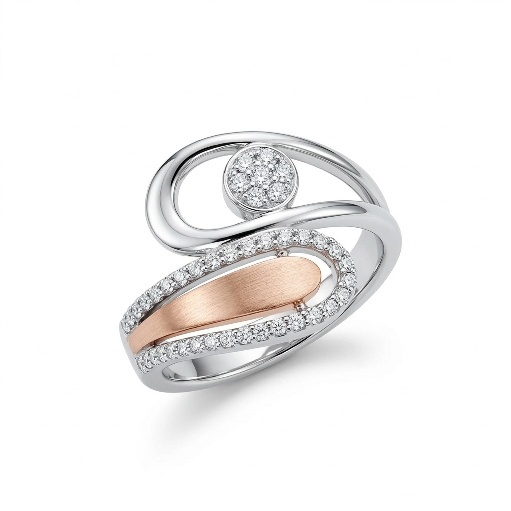 Eternal Swirl Statement Ring