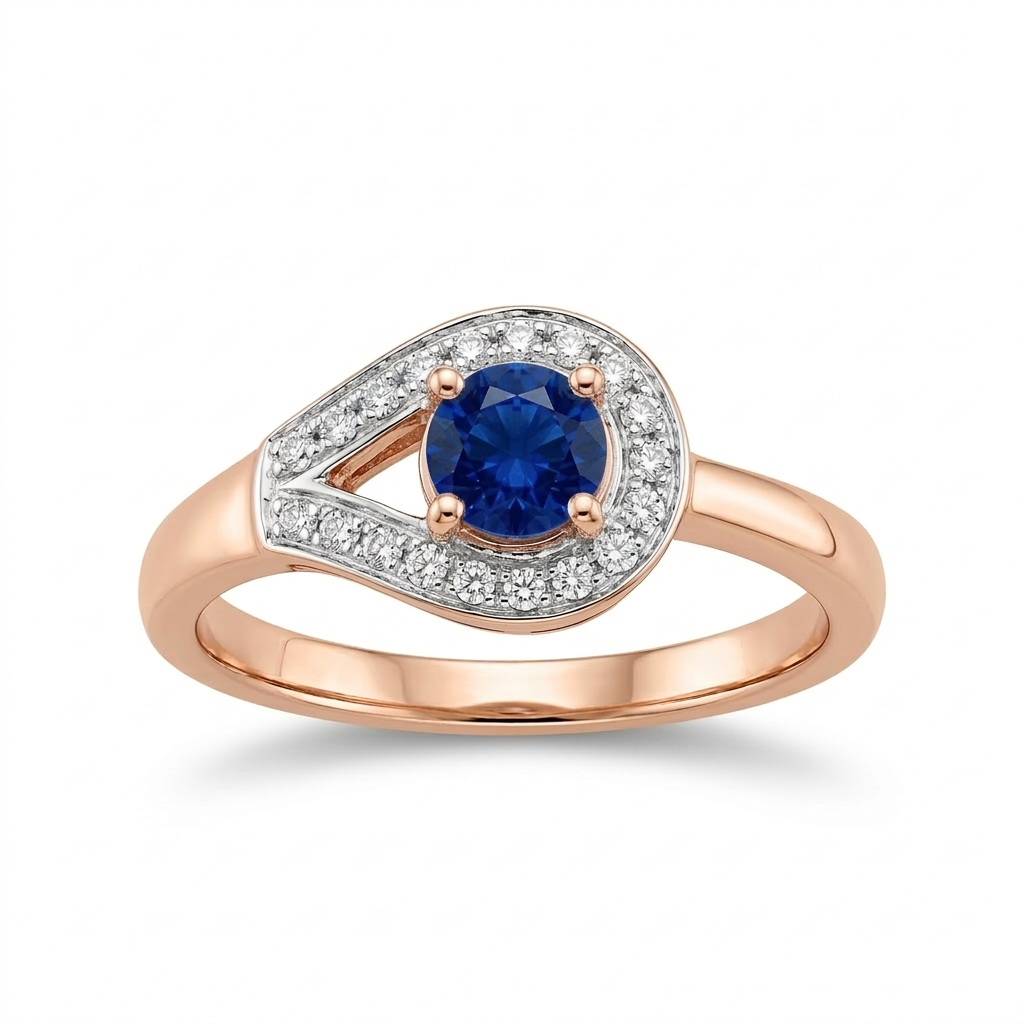Sapphire Drop Ring