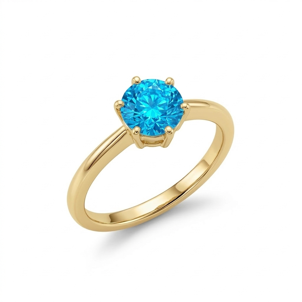 Ocean Vows Solitaire Ring