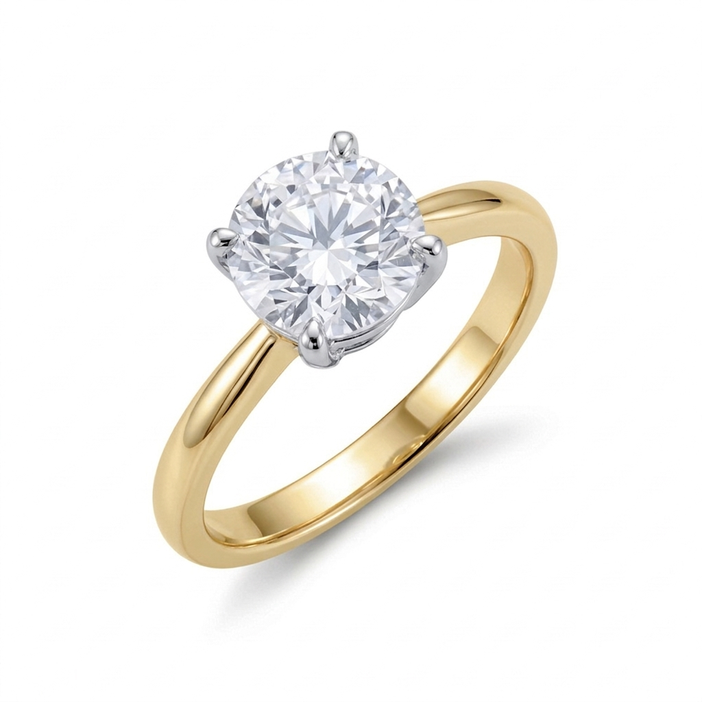 Golden Hour Solitaire Ring
