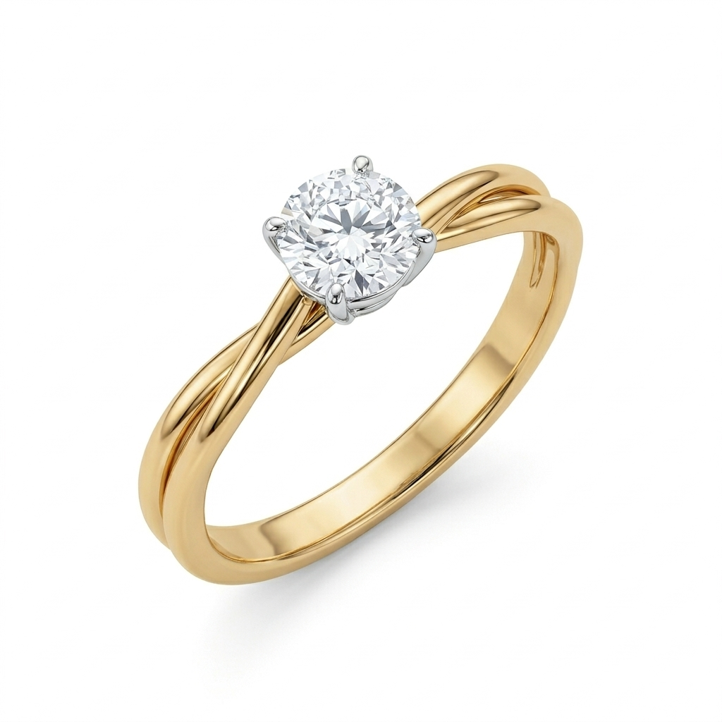 Entwined Destinies Solitaire Ring