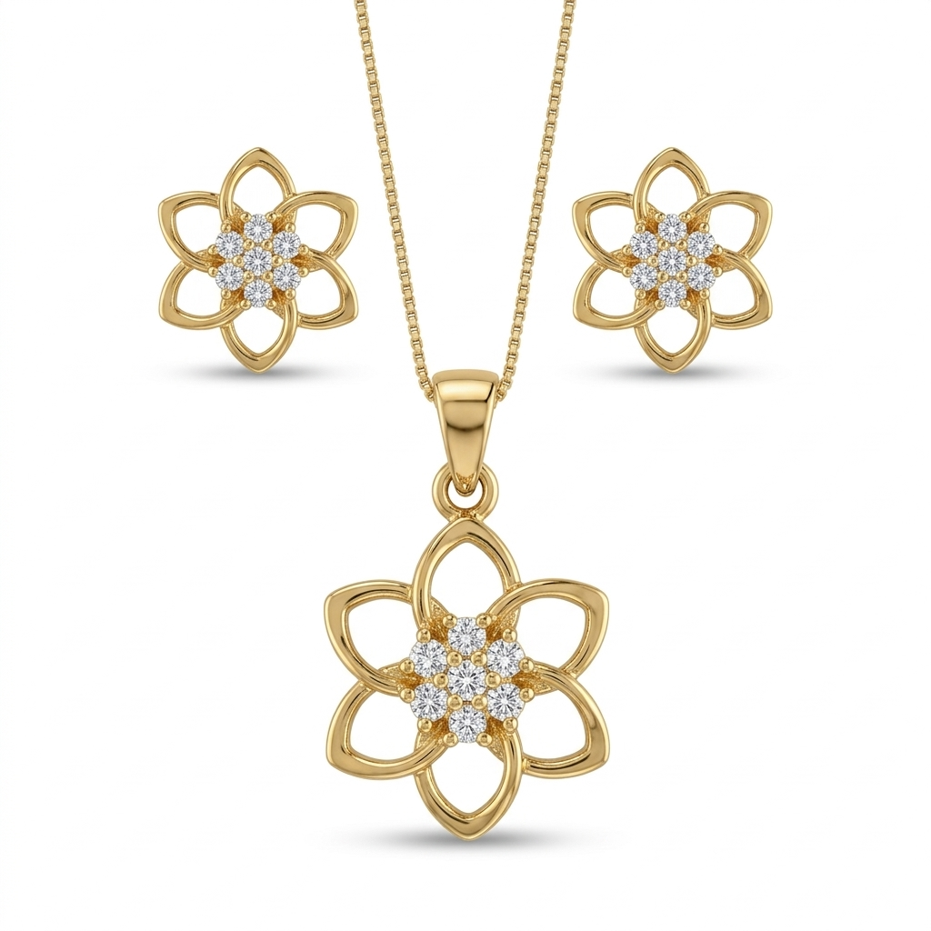 Golden Bloom Harmony Set