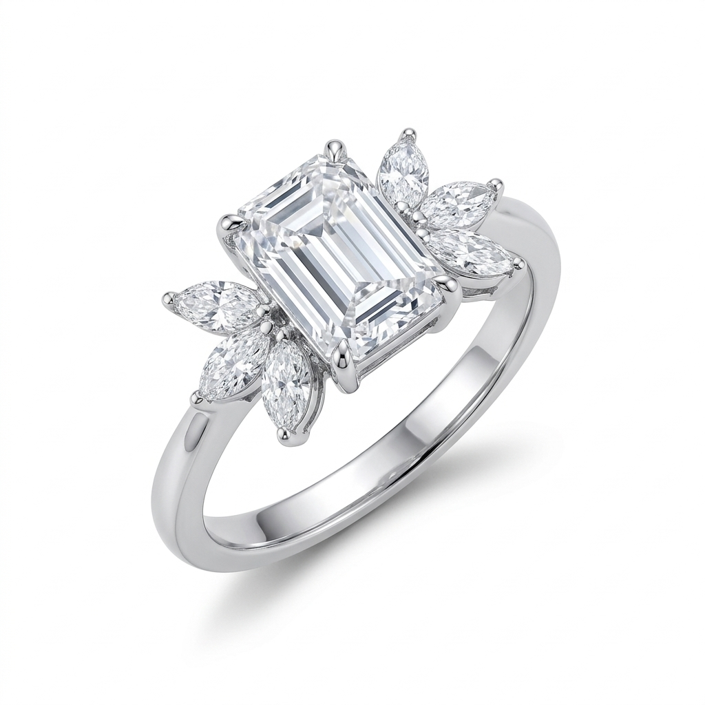Majestic Emerald Cut Statement Ring
