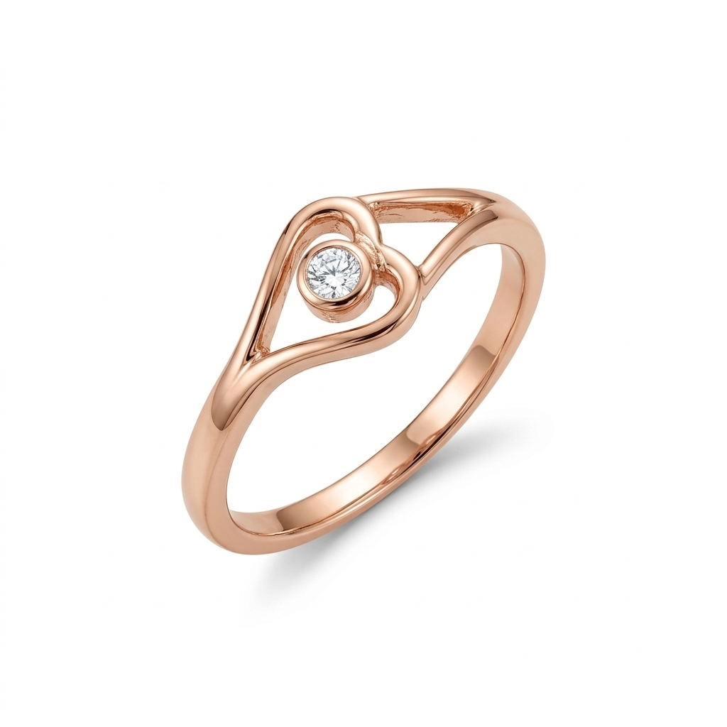 Heart's Center Promise Ring