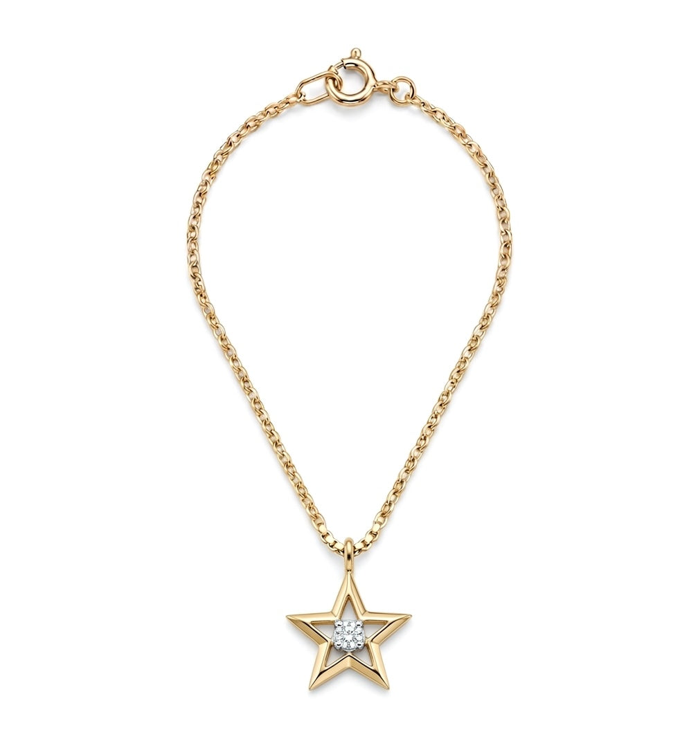 Guiding Star Solitaire Watch Charm