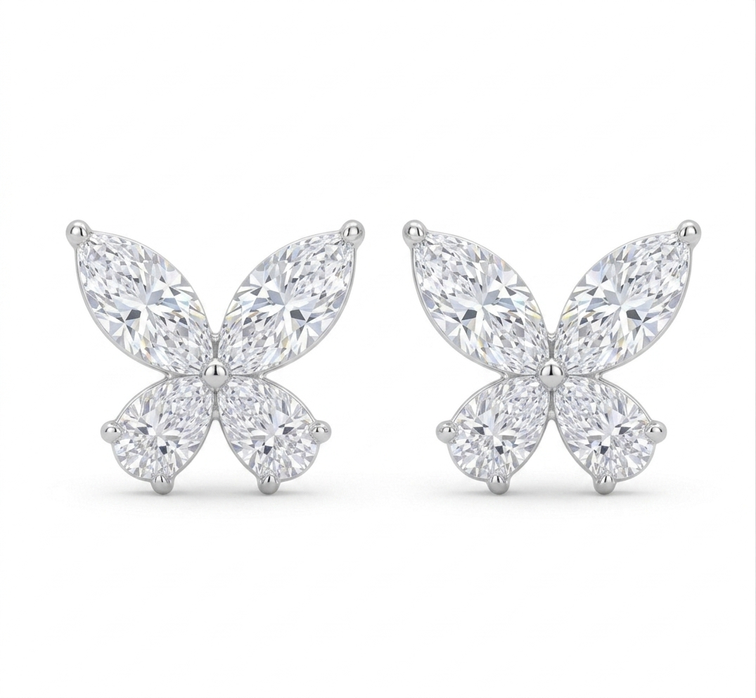Fluttering Starlight Butterfly Studs