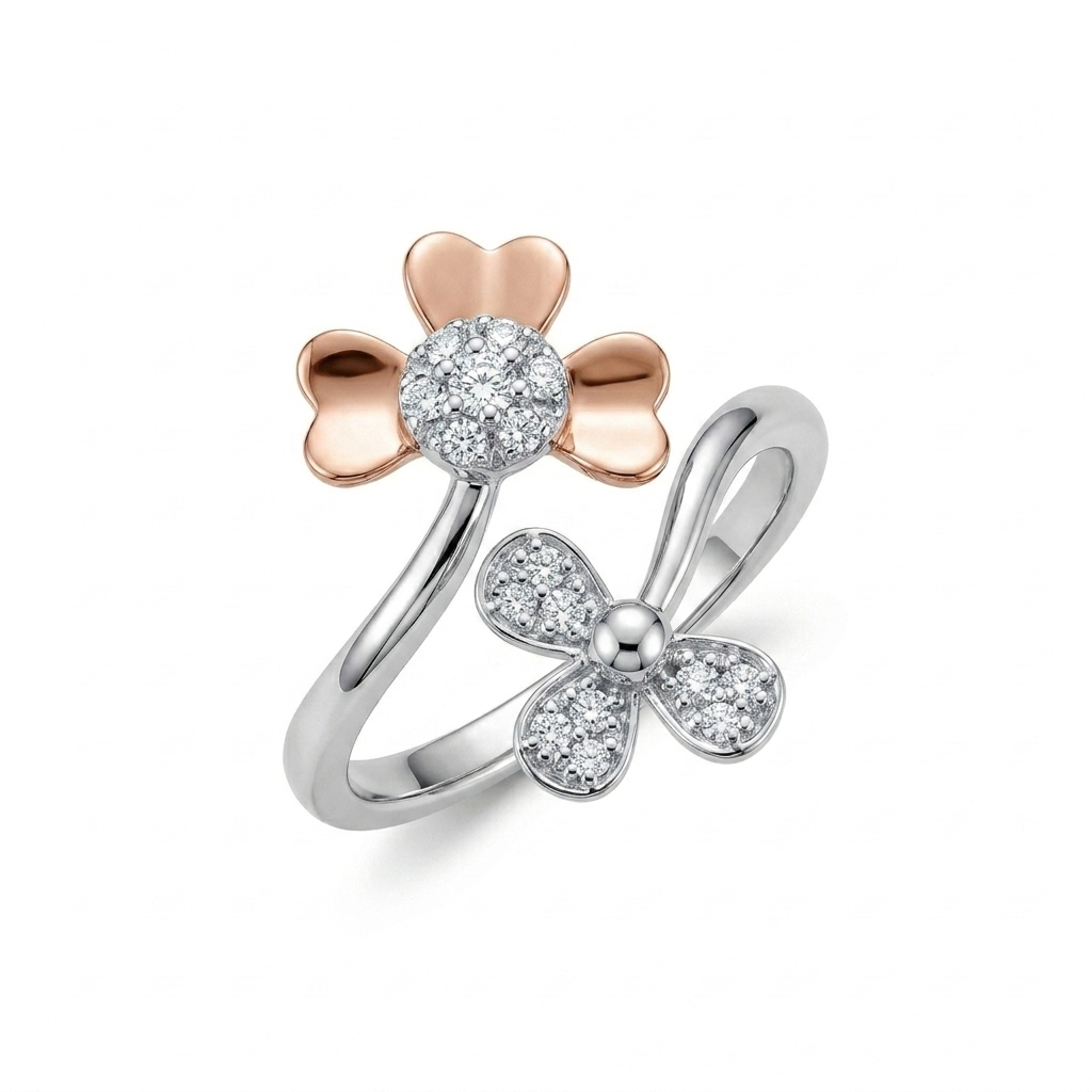 Blushing Blossom Wrapped Ring