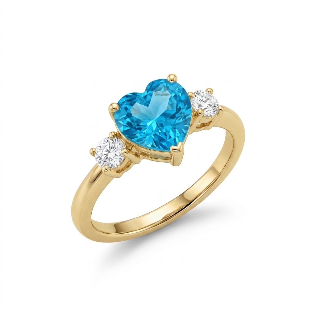 Ocean Heart Radiance Ring