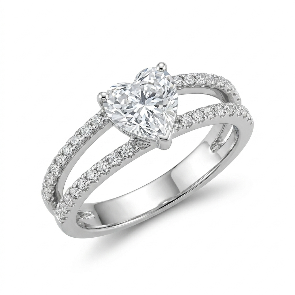 Endless Devotion Heart Solitaire Ring