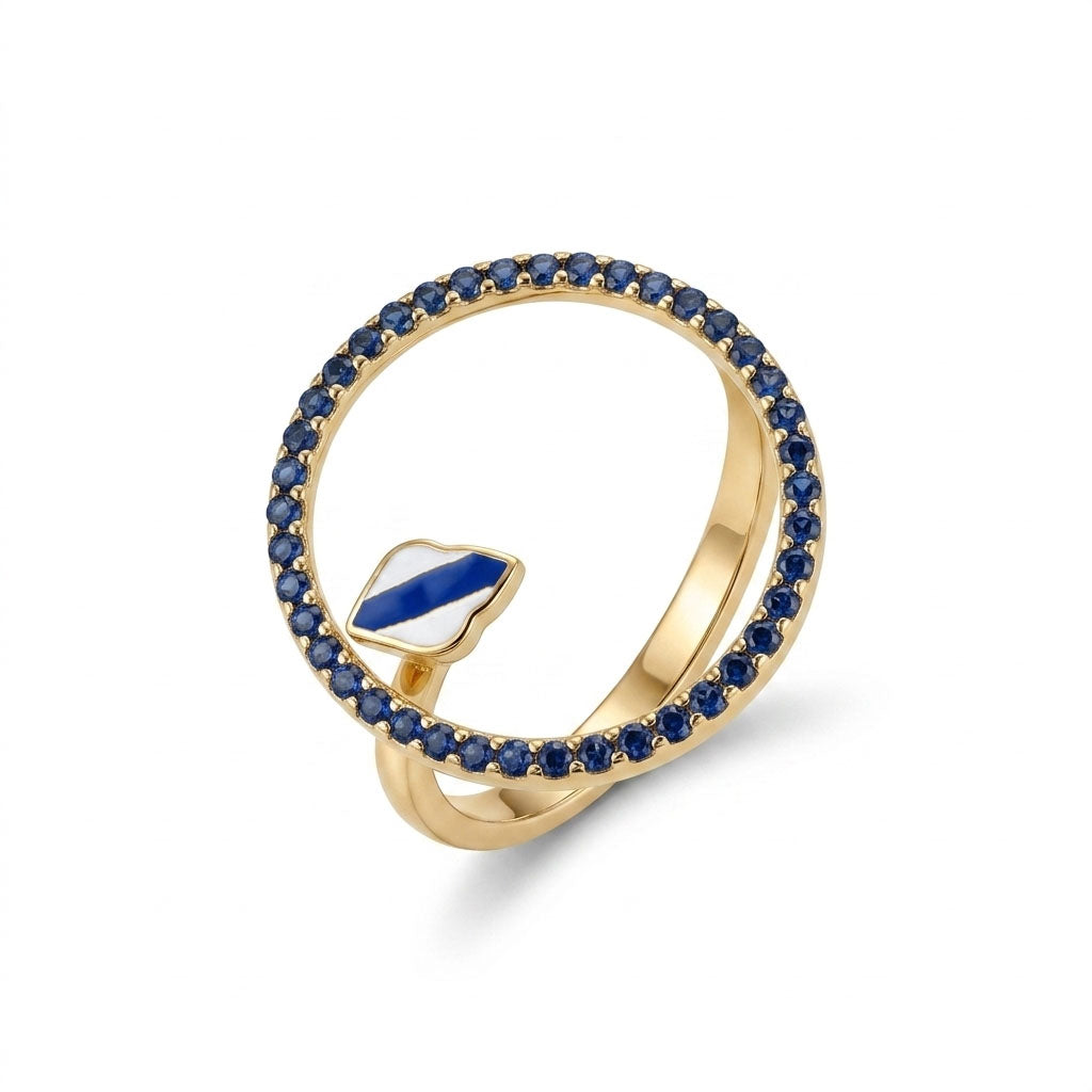 Midnight Kiss Open Ring