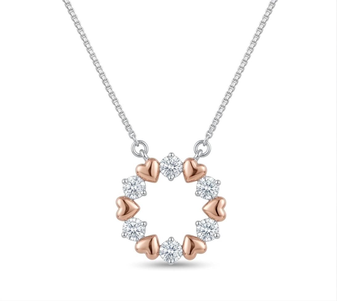 Circle of Endless Hearts Necklace