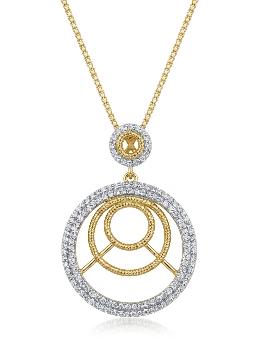 Celestial Concentric Harmony Pendant