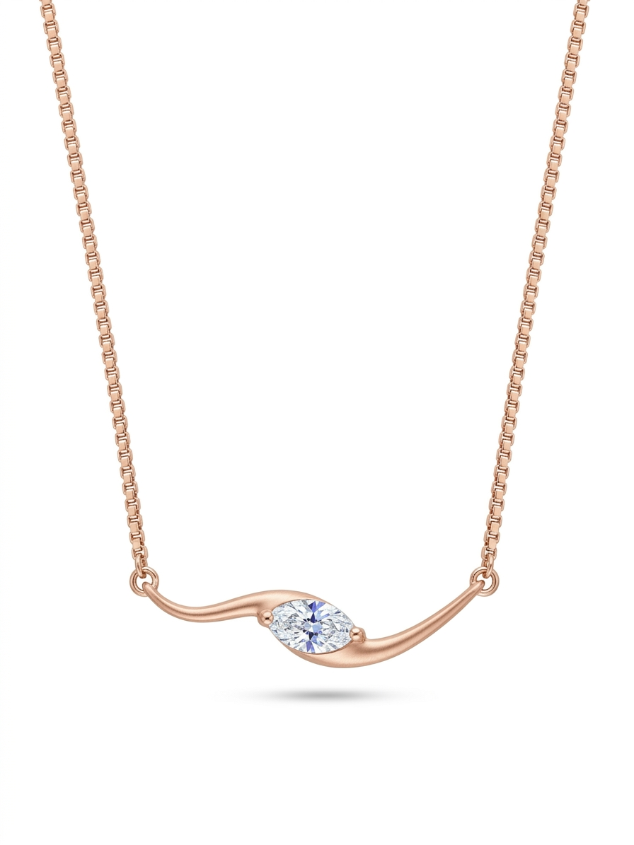 Diamond Wave Necklace
