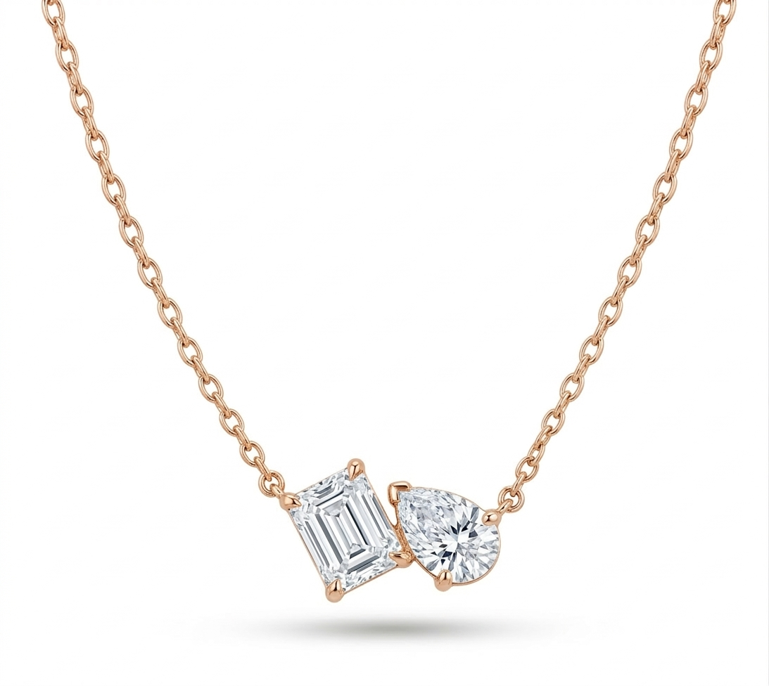 The Duo Cut Necklace
