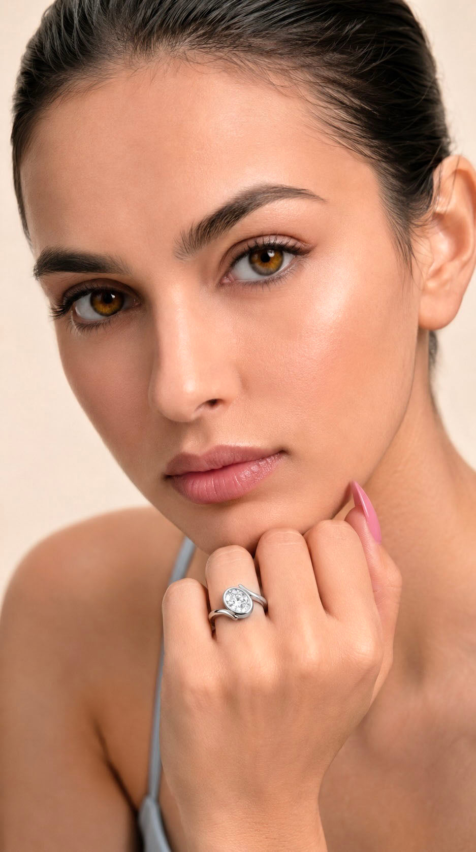 Love Oval Swirl Ring