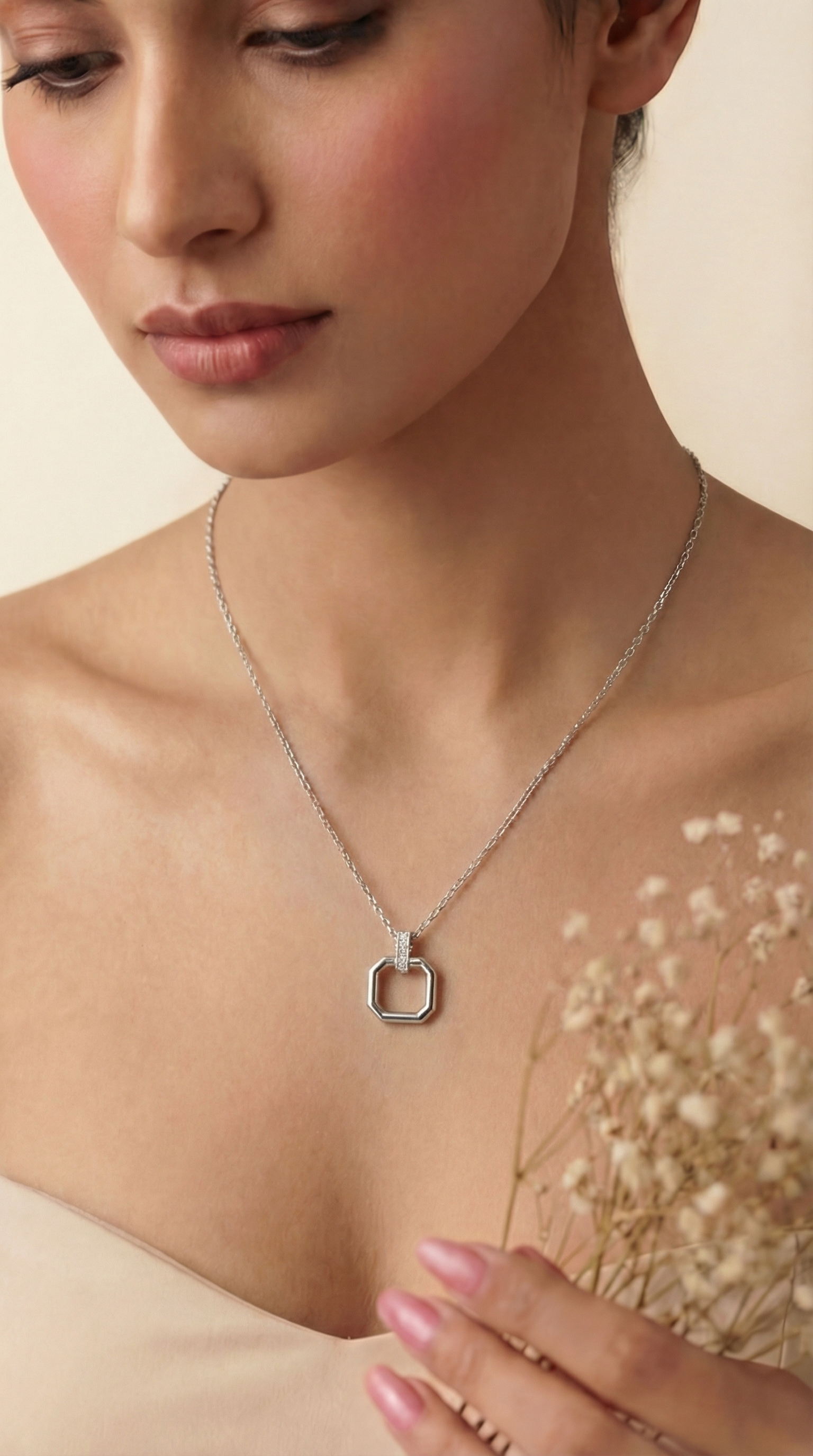 Square of Shine Necklace